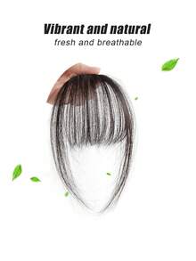 Chic Clip In Bangs For Women Wispy Natural Hairpiece Versatile Fake Bangs Curved Fringe Extension For Instant Volume - 棕黑色 - 查看 8