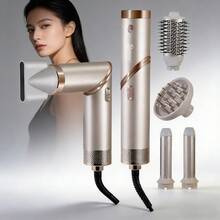 HATTEKER Portable Professional Ionic Hair Dryer High Speed Rotating Brush With 4 Interchangeable Attachments For Styling Drying Curly Hair Comb Design Smooth - View 1