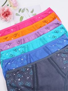 12Pcs Women's High Waist Underwear Set, Soft Comfortable Fabric, Plus Size Design, Perfect For Daily Wear & All-Day Comfort,Autumn And Winter Styles - Nhiều màu - Xem 5
