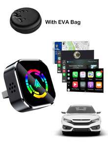 适用于2025款车型的无线CarPlay适配器升级，有线转无线转换，支持Apple CarPlay，迷你USB接口，带Type-C延长线，即插即用，连接稳定，无延迟 - 彩色 - 查看 12