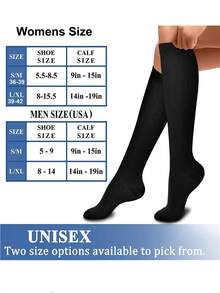 6 Pairs Women's Compression Sports Socks, Cute Heart Pattern Breathable Knee-High Socks, Women's Sports Compression Socks - Multicolor - View 2