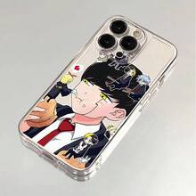 Funda de teléfono SamsungNew Ultra-Thin Cozy Boy Surrounded by Companions MASHLE MAGIC-AND-MUSCLES para Apple  17 Air, 16, 16e, 15, 14, 13, 12 Mini, 11 Pro Max, X, XR, XS Max, 8, 7 Plus - Cubierta suave transparente con diseño único, funda de teléfono texturizada - transparente - Ver 1