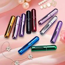 ‌4 Pack 5ml Refillable Perfume Atomizer Bottle Set Travel Portable Leak Proof Fragrance Spray Container For Women Men Gym Vacation Party‌ - Bạc, Tím, Xanh dương, Vàng, Hồng, Đen - Xem 5