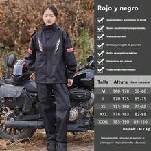 TLL  Impermeables Reflectantes para Motocicletas y Bicicletas Conjuntos De Impermeables Con Fundas De Zapatos Impermeable para Lluvia Motociclista9917 - No jugué - Ver 2