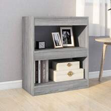 Estantería/separador de ambientes vidaXL Gris Sonoma 60x30x72 cm - Gris - Ver 2