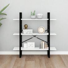 Libreria vidaXL bianca 100x30x105 cm Materiale a base di legno - Bianco - Visualizzare 4