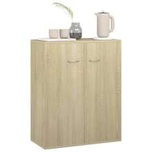 Aparador vidaXL Sonoma Roble 60x30x75 cm Material a base de madera - Marrón - Ver 4