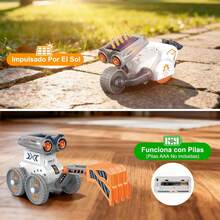 Robot de Juguete 21 en 1, Juguetes de Proyectos STEM para Adolescentes de 8 a 16 Años, Kit de Experimentos de Construcción de Bricolaje, Alimentado por Energía o Alimentado por Batería - 21 en 1 - Ver 2
