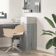 Credenza vidaXL Grigio Sonoma 38 x 34,5 x 75 cm Materiale a base di legno - Grigio - Visualizzare 2