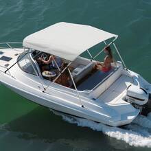 Stores de bateau - 3 Bogen 79-84*46 Zoll Hellgrau - Voir 1