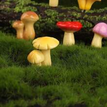 15件/套 逼真丛林蘑菇，仙境森林风格 - 苔藓微景观创意人造蘑菇，盆景园艺，DIY景观设计，装饰配件，小型摆件，桌面摆件。适合手工爱好者，场景布置，桌面装饰，微缩景观，经久耐用的摆件，迷你蘑菇。 - 彩色 - 查看 4