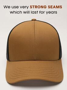 男女通用卡车帽 结构化网眼棒球帽 可调节经典男女帽 - A - 查看 10