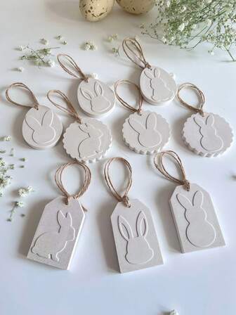 1PC Rabbit Series Pendant Silicone Mold, DIY Creative Cute Bunny Pendant Keychain Epoxy Resin Mold, Holiday Home Decoration / Gift Ornament Plaster Mould, Handicraft Casting Molds, Art Ornament Gypsum Mold