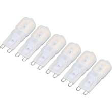 ASDBombilla LED G9 Regulable Pack de 6 3W Mini Lámpara de Ahorro Energético Ángulo de Luz 360 Grados 5 08 x 1 52 cm para Iluminación Interior - Blanco 110-140 V - Ver 4