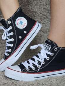 Ns Shoes High-Top School Sneakers For Gym And Fitness - màu đen - Xem 3