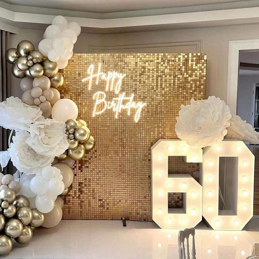 3FT Marquee Numbers, Large Light Up Numbers For 18th 60 80th Birthday Decorations With Warm Light Marquee Numbers 3 Feet Tall For Anniversary Party Decor, Number 0-9 - White - View 1