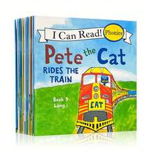 ,I Can Read, Bedtime Stories Reading English Learning Education Books, Simple Visual Vocabulary Practice Grammar Learning Books - con mèo - Xem 9