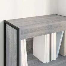 Estantería vidaXL Sonoma gris 80 x 30 x 155 cm, madera compuesta - Gris - Ver 4