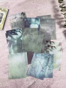 20张/包 复古窗景天气贴纸，适用于剪贴簿、DIY装饰、相册剪贴簿用品，趣味贴纸，笔记本电脑贴纸，Kindle手机贴纸 - 彩色 - 查看 16