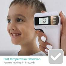 FS300 NonContact Infrared Thermometer, Thermometer For Adults Suitable For All Ages Measure Temperature NonInva... - White - View 3