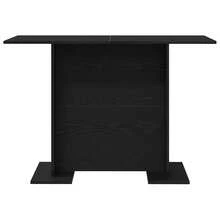 Tavolo da pranzo vidaXL effetto rovere nero 110 x 60 x 75 cm Materiale a base di legno - nero - Visualizzare 6