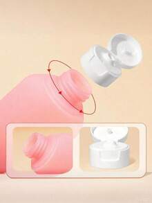 60ml Soft Squeeze Shell-Shaped Bottle For Face Wash, Shampoo, Independent Bottle Travel Cosmetic Shower Gel, Toner Bottle, Leak-Proof Travel Bottle, Refillable Liquid Travel Accessory For Cosmetics, Shampoo Or Toner Storage - Multicolor - View 8