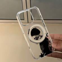 Estuche para teléfono con elegantes gafas de sol estrelladas Compatible con estuches para teléfonos 17 16 Pro Max 15 Pro Max 13 y 12 Hecho de material de TPU, brinda protección contra golpes y caídas Es un gran regalo para familiares, amigos, novios, novias y Halloween funda con gafas de sol estrelladas TPU antigolpes estilo cool ideal para Halloween y como regalo de Navidad navideño Christmas - transparente - Ver 1