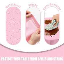 FULDGAENR 6 Packs Pink Plastic Round Table Cloth, Disposable Pink Tablecloths Plastic 84 Inch Size For Round Table Indoor/Outdoor Parties Birthdays Weddings Anniversary - 6 Packs,6684inchRound - 6684吋圓形 - 查看 5