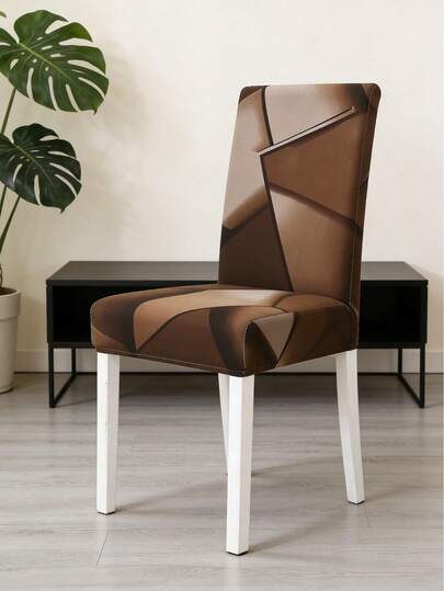 Funda para silla de Navidad con diseños de Papá Noel, copos de nieve y hombres de jengibre, hecha de fibra de poliéster para decoración del hogar