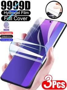 3pcs High Definition Hydrogel Film, Anti-Explosion, Anti-Scratch, Self-Healing, Smooth Anti-Oil Layer, Compatible With Samsung Galaxy S26 S25 S24 S23 S22 Ultra FE/ 17 Pro Max 16 15 Plus/ 15T 14T 13T Poco X7 X6 M7 M6 Redmi 15C 15 14C 13C Note 13 14 15 Pro Pro+ [Supports Fingerprint Identification], Soft Film, Non-Glass - Clear - View 19