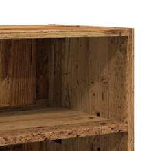 Aparador vidaXL con aspecto de madera recuperada, 57x35x70 cm, material a base de madera. - Marrón - Ver 7