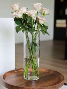 大型亚克力透明防摔花瓶装饰，花架，水培容器，轻巧奢华客厅干花摆设 - 彩色 - 查看 9