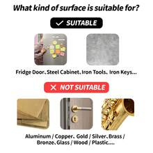 6个不锈钢骷髅头冰箱贴，酷炫冰箱贴，可爱独特的哥特式装饰冰箱贴，创意礼物，适用于办公用品、储物柜、成人，也可用于厨房、办公室白板、储物柜、冰箱装饰、家居装饰 - 彩色 - 查看 2