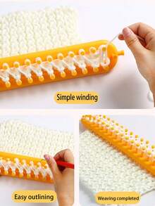 Self-Knitting Scarf Knitting Magic Tool, Diy Woolen Knitting Machine, Sweater Lazy Person Knitting Scarf And Neck Tool Set - Multicolor - View 1