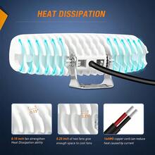 ASDNilight - Barra de luz LED ámbar de 6 pulgadas 2 unidades de 18 W niebla de conducción de una sola  luces todoterreno luces de marcha atrás para camiones SUV ATV UTV carrito de golf - Luces azules de la  72W - Ver 5