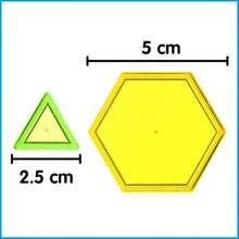 edxeducation Bloques de patrón transparente – Juego de 120 mini frascos – Bloques de patrón de plástico – Clasificación de práctica, patrones, medición y fracciones – Juego sensorial – Manipulador de matemáticas para niños - 1 - Ver 5