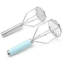 Herramienta de cocina machacador de patatas, triturador de patatas de silicona de alta calidad para puré de patatas y boniatos, fácil de usar, ideal para la cocina del hogar, utensilio de cocina con una alta relación calidad-precio. - A - Ver 4
