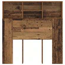 vidaXL Testiera Armadio in legno di recupero 100 x 19 x 103,5 cm Materiale a base di legno - Castano - Visualizzare 5