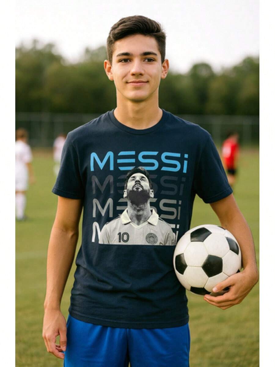 Collection Logo T-Shirt Mens Navy Blue Size XXL Soccer Football Sports - màu đen - Xem 1