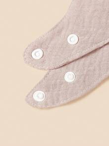 1件客製化文字個性化刺繡嬰兒三角口水巾，柔軟舒適，新生兒禮物 - 彩色 - 查看 5