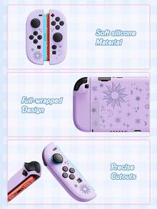 Ayotu Bộ vỏ và phụ kiện máy chơi game Switch 2 Series Model 2 mới năm 2025, họa tiết vũ trụ, phù hợp với màn hình 7.9 inch. Bộ sản phẩm bao gồm vỏ bảo vệ, túi đựng, đế máy, nắp chống bụi cho máy chơi game, hộp đựng thẻ game, vỏ bọc tay cầm Joy-Con và các phụ kiện tùy chọn khác. Đây là lựa chọn tốt nhất cho trường học, sinh nhật và những người đam mê game. - Nhiều màu - Xem 3