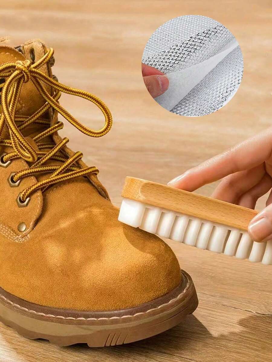 Suede Silicone Shoe Brush, Suede Cleaning Brush, Soft Bristle Snow Boot Brush, Gentle Care, Silicone Material, Washable And Reusable, Suitable For Sneakers, Suede Shoes, Leather Shoes | UAE National Day Gift, Shoe Care Set - Multicolor - View 1