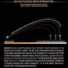 25 Tubes 300 PCS Badminton Shuttlecocks D1 Goose Feather Shuttlecocks 3 IN 1 For Professional Training & Match Play - 25 Tubes - 查看 3