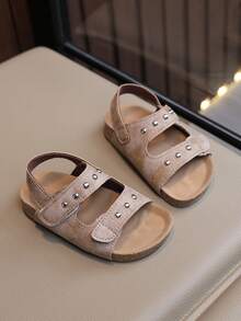 Kinderschuhe Sommer Mädchen Sandalen Jungen Römische Schuhe Kinder Strandschuhe Kleinkindschuhe - Khaki - Übersicht 5