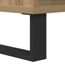 Mesa de centro vidaXL Artisan Oak 60 x 50 x 40 cm Material a base de madera - Marrón - Ver 10