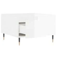 Tavolino da caffè vidaXL bianco lucido 55x55x36,5 cm Materiale a base di legno - Bianco - Visualizzare 7