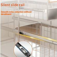 不锈钢厨房橱柜拉篮，多功能水槽收纳架，可放置碗碟、调料等 - 彩色 - 查看 9