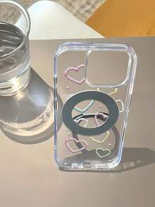 Funda para teléfono con diseño de corazón, compatible con teléfonos ,  17,  16 Pro Max,  15 Pro Max,  13 y  12. Fabricada en TPU, ofrece protección contra golpes y caídas. Perfecta para quienes buscan un toque de fantasía en sus accesorios, este encantador diseño es el regalo ideal para familiares, amigos, pareja y ocasiones especiales como Navidad y cumpleaños. Celebra el amor y el estilo con esta encantadora funda que garantiza durabilidad sin sacrificar la estética. - transparente - Ver 5