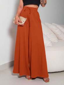 Women's Duna Wide-Leg Pants Without A Slit. - blanco - Ver 2