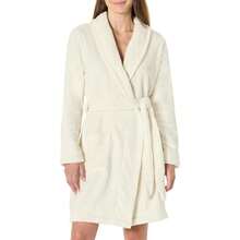 - Women's Mid-Length Terry Bathrobe Available In Plus Sizes - Crema+CH - 查看 3
